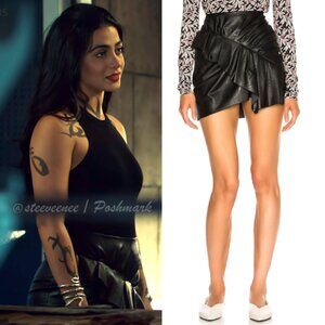 Isabel Marant Etoile Zeist Faux Leather Mini Skirt ASO Isabelle Lightwood